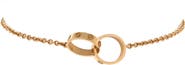Pre-Owned Cartier Love Interlocking Bracelet 18K Yellow Gold