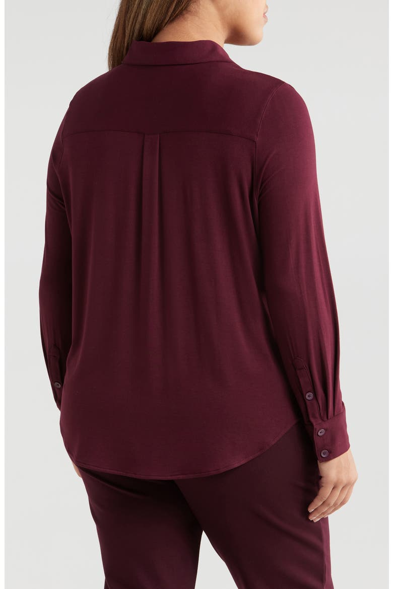 Elbe Popover Shirt, Alternate, color, BLACK CHERRY