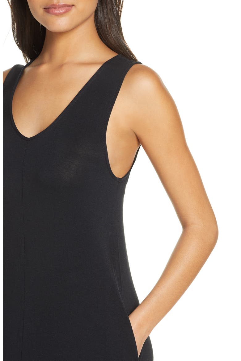 Moonlight Tank Nightgown, Alternate, color, BLACK