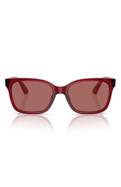 Vogue 49mm Rectangular Sunglasses In Dark Violet