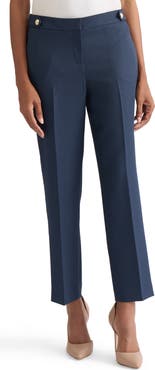 KASPER Lily Mini Check Tapered Pants