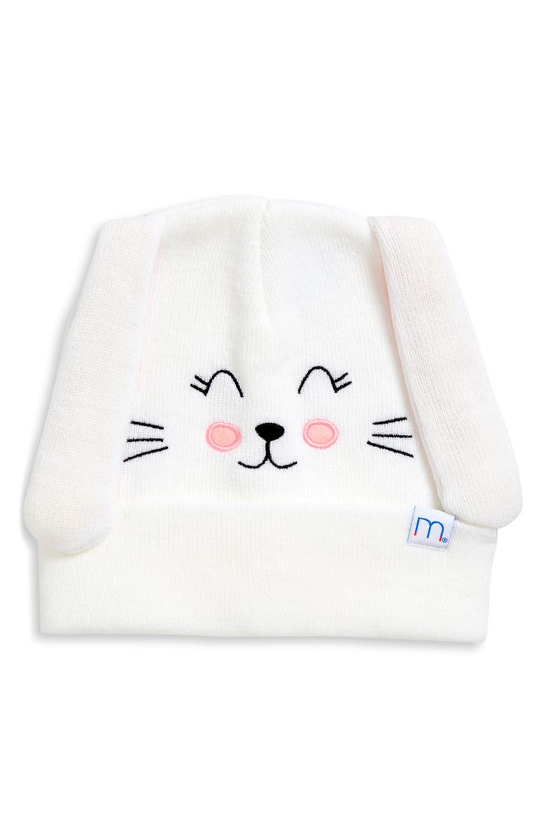 mimish Kids' Big Face Beanie Hat, Main, color, Bunny