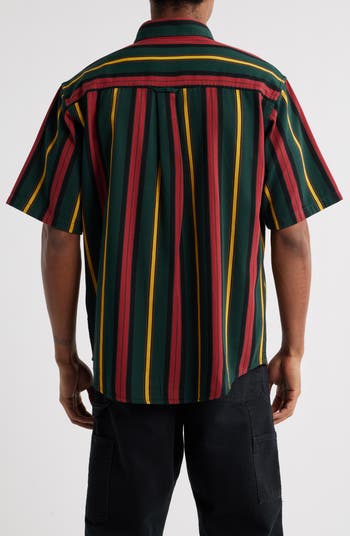 【Carhartt】S/S JARRELL SHIRT R6579 Carhartt WIP Jarrell Stripe Shirt | Conifer / Black – Page