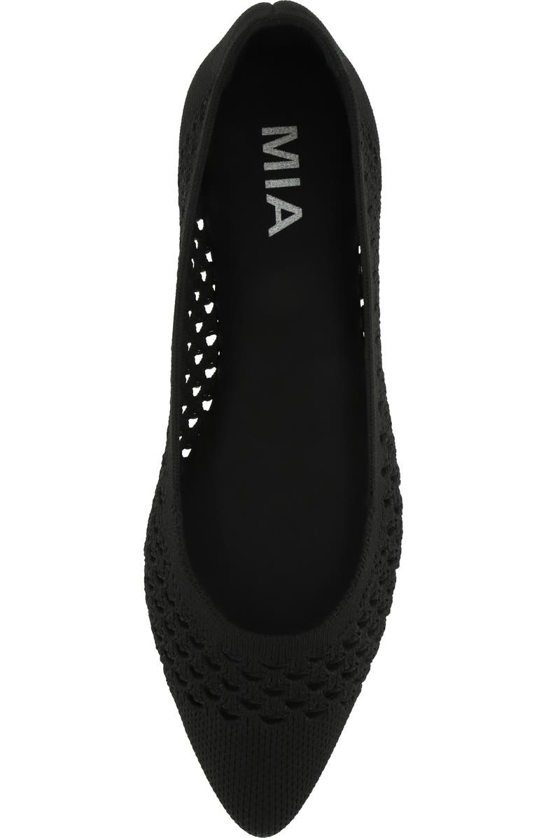 MIA Lovi Knit Pointed Toe Flat, Alternate, color,