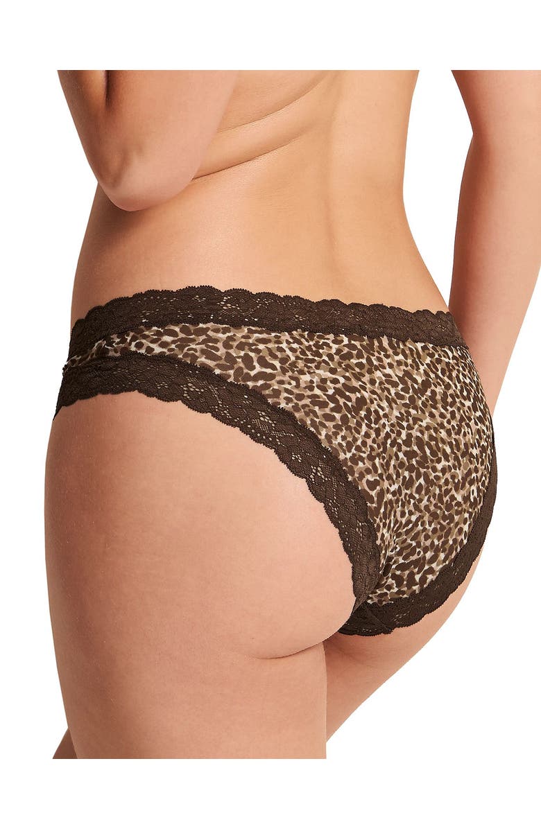 Adore Me Akari Bikini Panties, Alternate, color, Animal Brown
