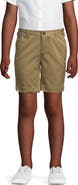 Lands' End Little Girls Slim Plain Front Blend Chino Shorts