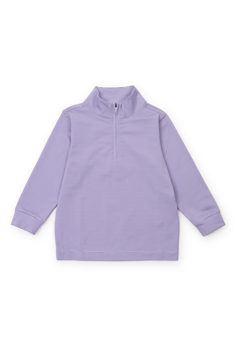 Sam Quarter Zip Pullover by LH Sport, Main, color, Purple Stripes