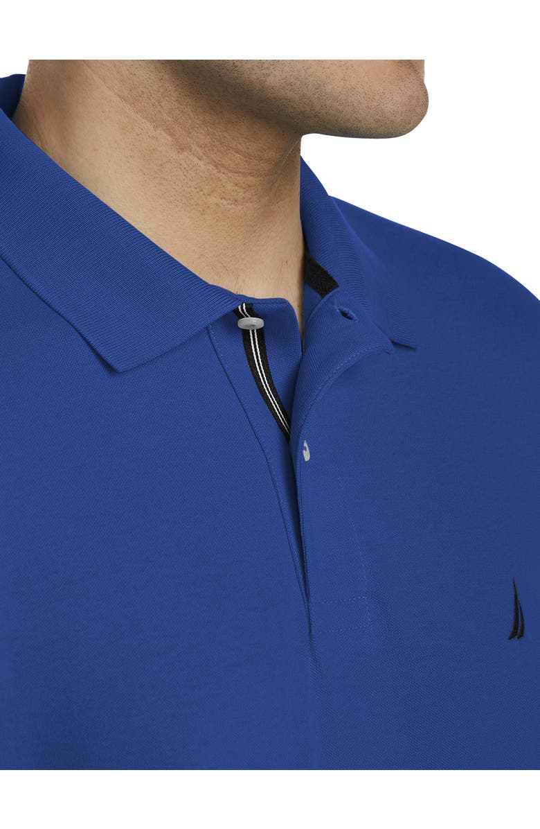 Nautica Big & Tall Stretch Piqué Polo Shirt, Alternate, color, Bright Cobalt