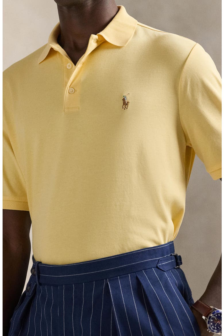 Classic Fit Polo, Alternate, color, WICKET YELLOW