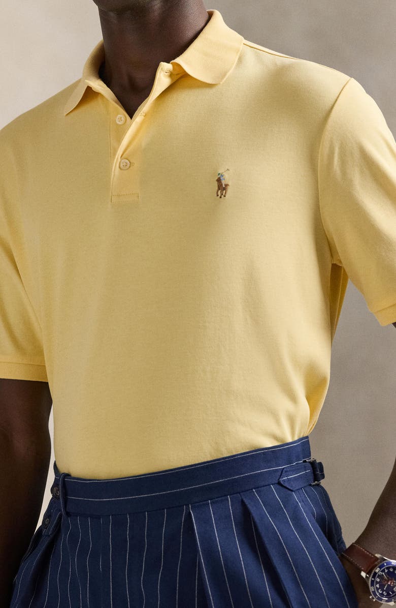 Polo Ralph Lauren Classic Fit Solid Cotton Polo, Alternate, color, Wicket Yellow