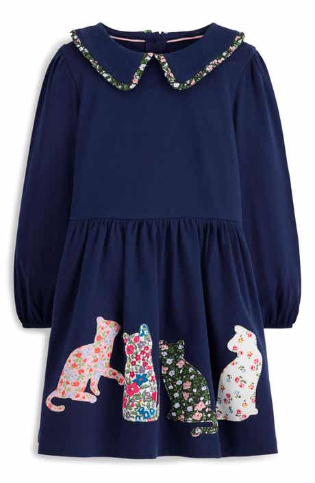 Kids' Appliqué Cotton Jersey Dress