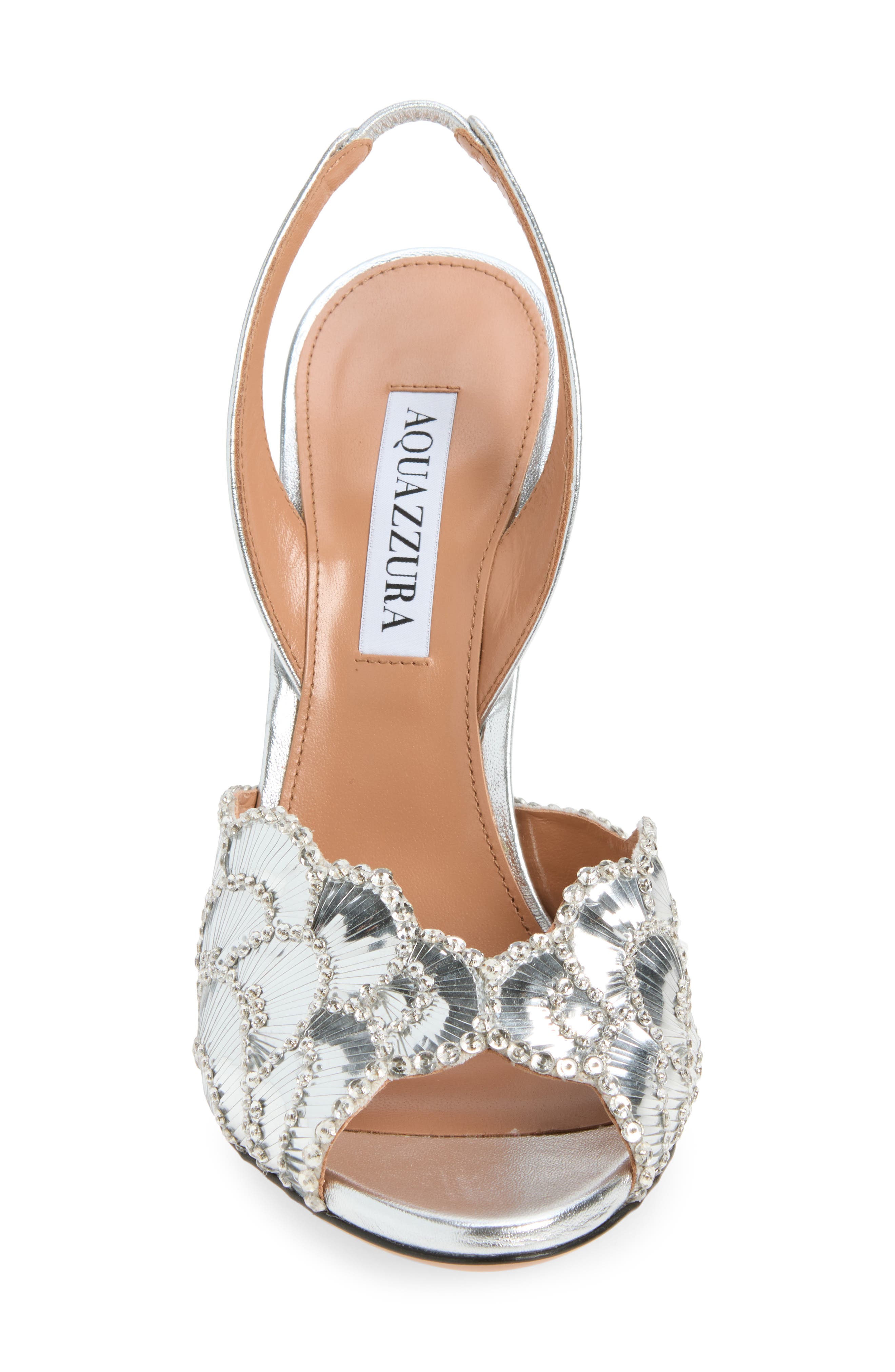 Ce Soir Slingback Sandal, Alternate, color, SILVER
