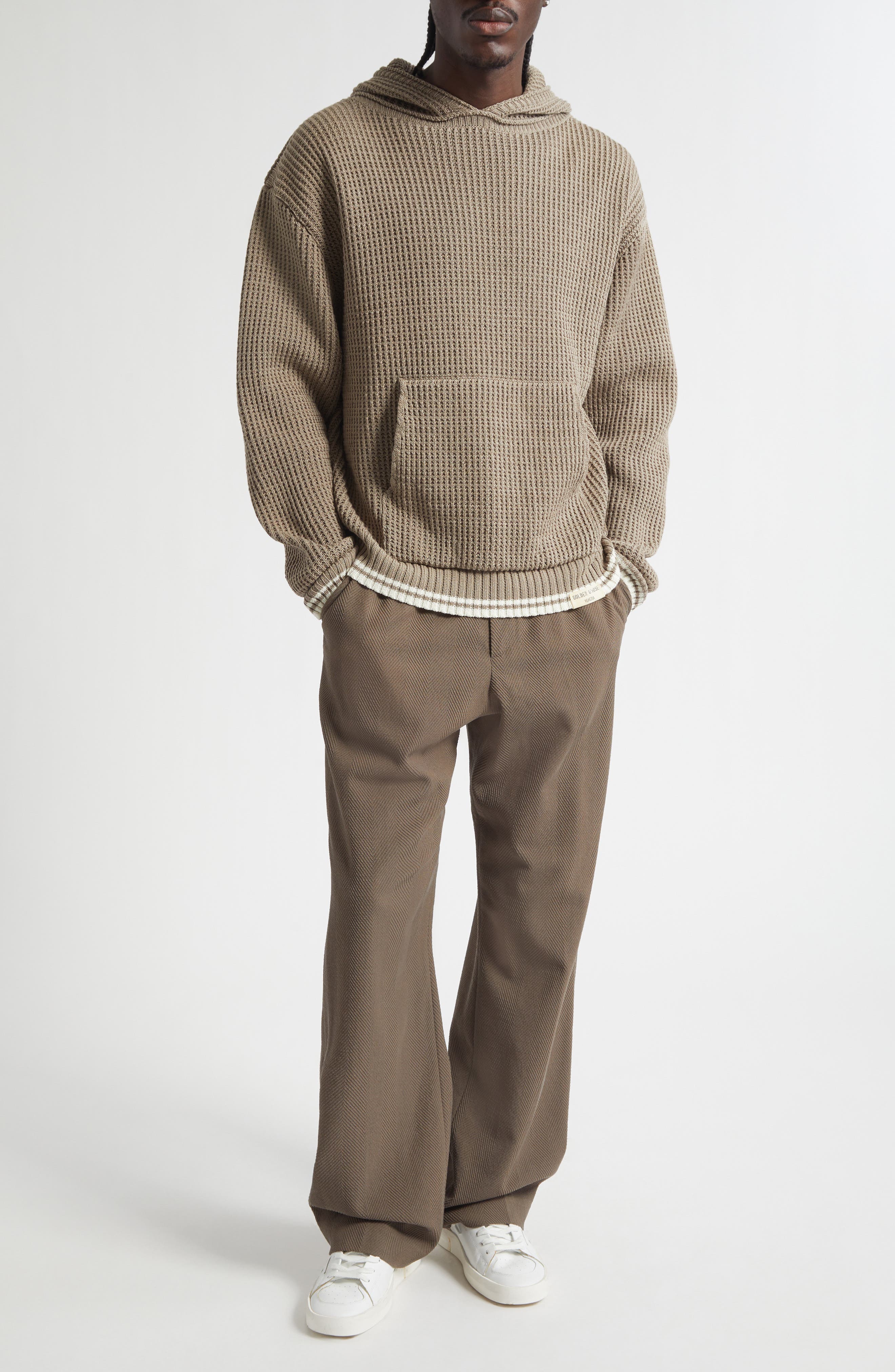 Journey Virgin Wool Blend Herringbone Wide Leg Pants - image 2