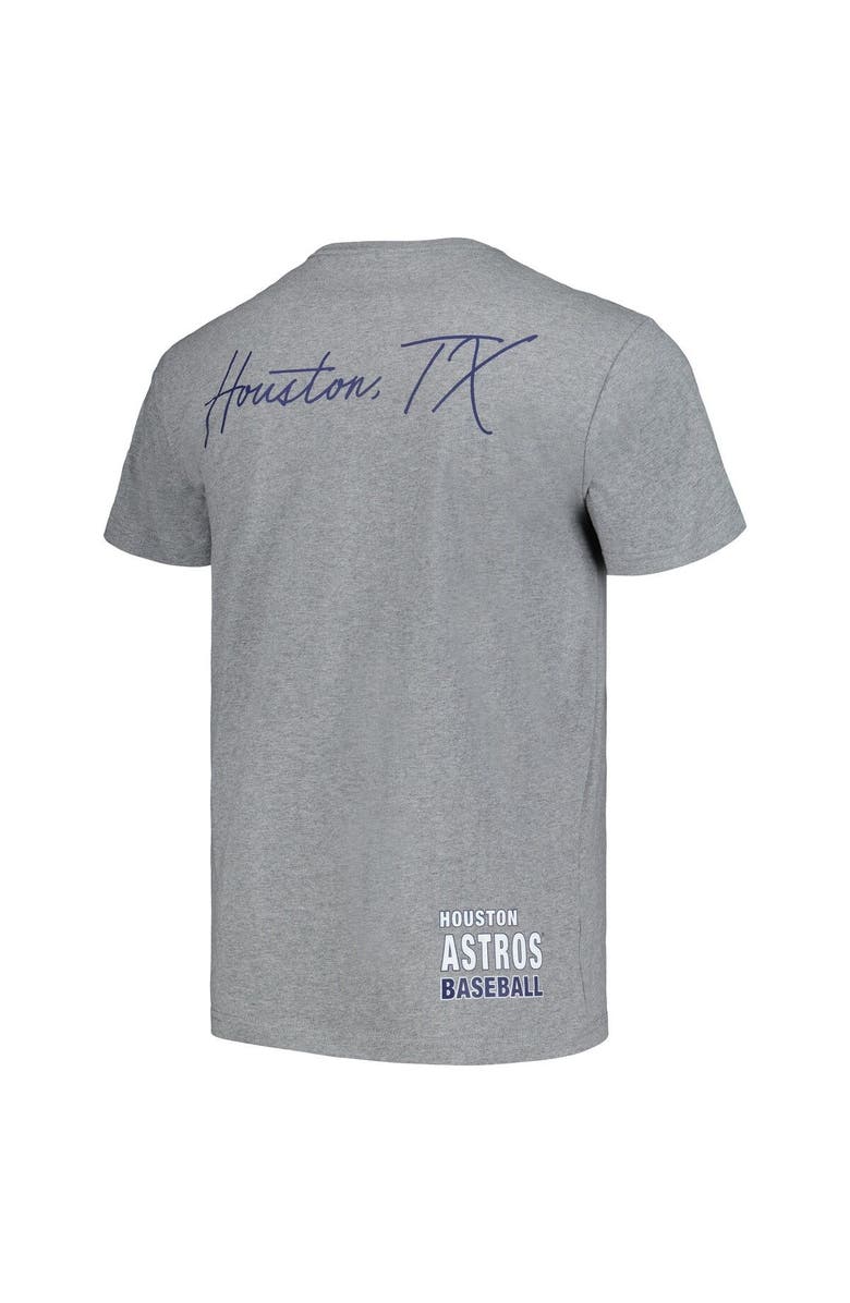 Mitchell & Ness Men's Mitchell & Ness Heather Gray Houston Astros Cooperstown Collection City Collection T-Shirt, Alternate, color, 