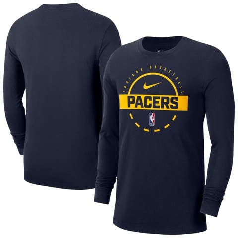 Men's Nike  Navy Indiana Pacers Authentic Long Sleeve Practice T-Shirt