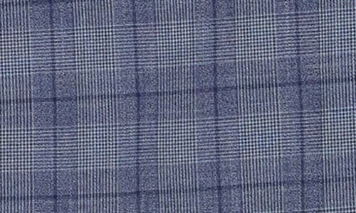 English Laundry Plaid Navy Mélange Suit In Navy