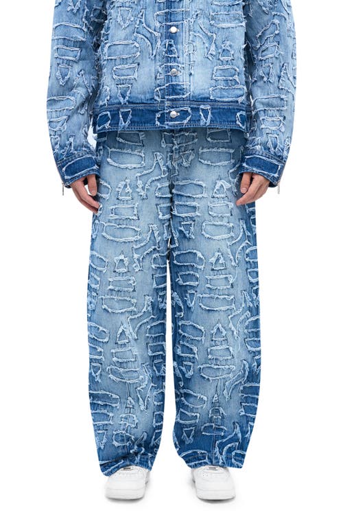 AlphaStyle Alida Burnout Jeans in Blue  product