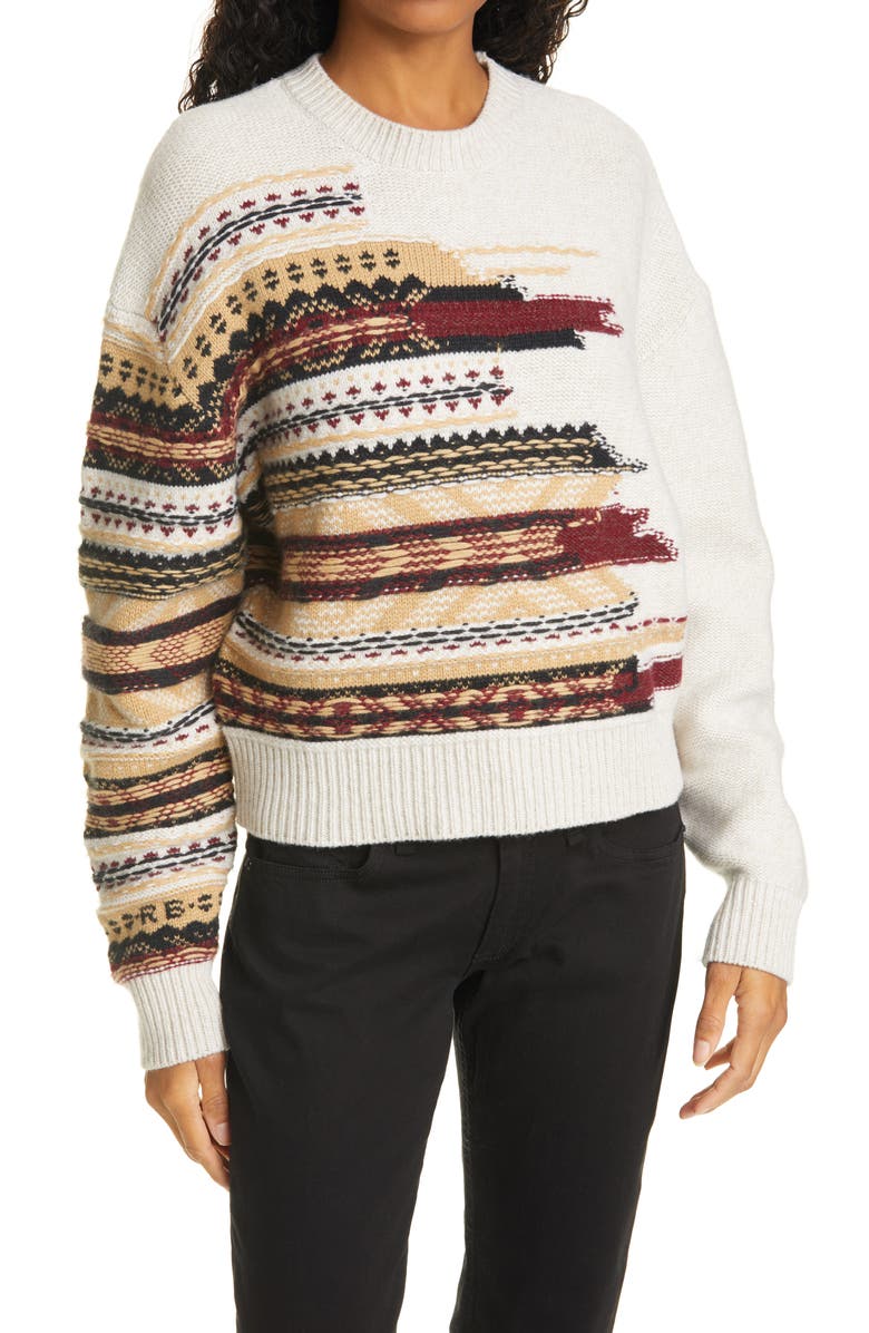 rag & bone Annalise Crewneck Wool Blend Sweater, Main, color,