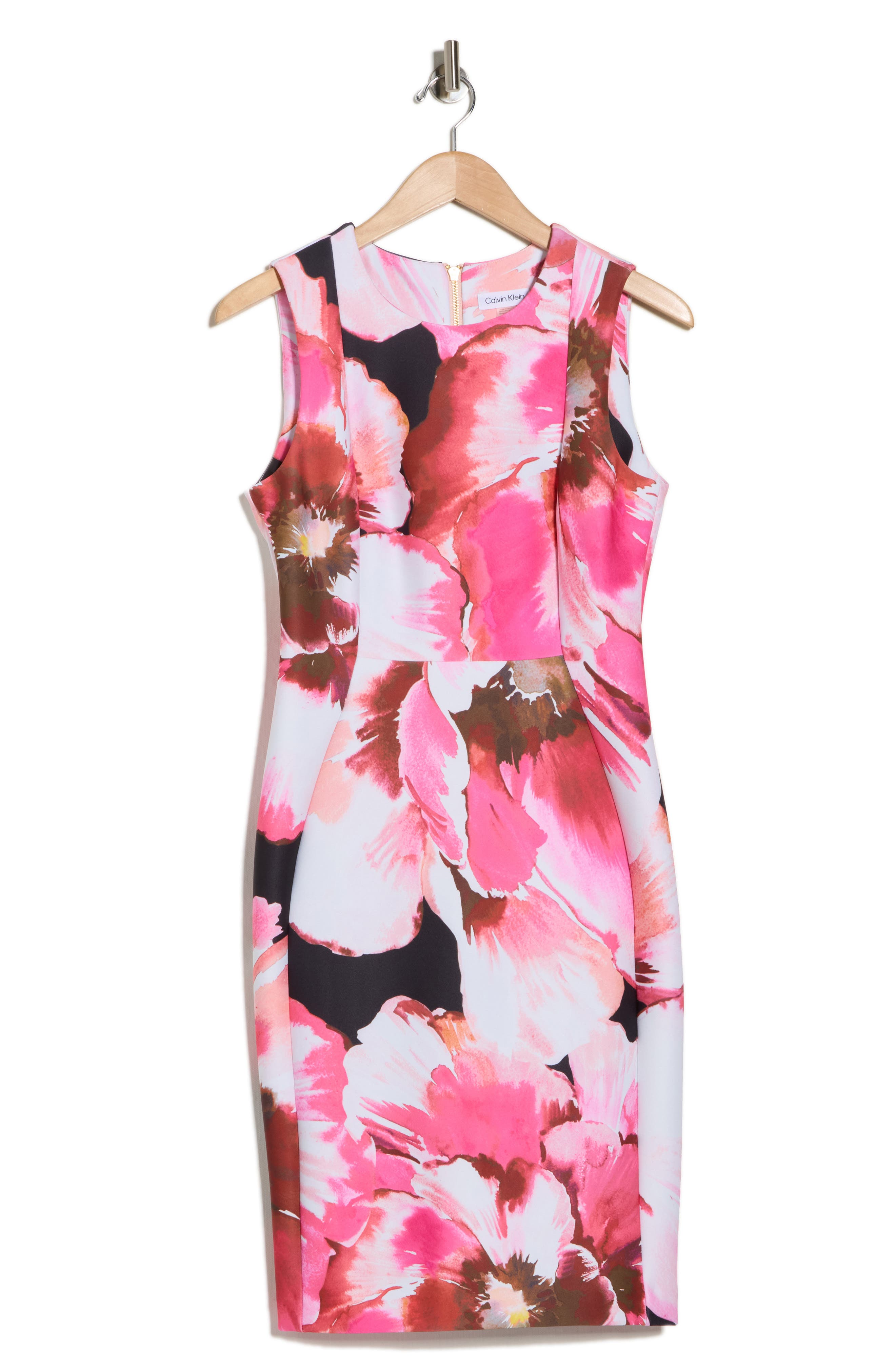 Calvin Klein Printed Sheath Dress