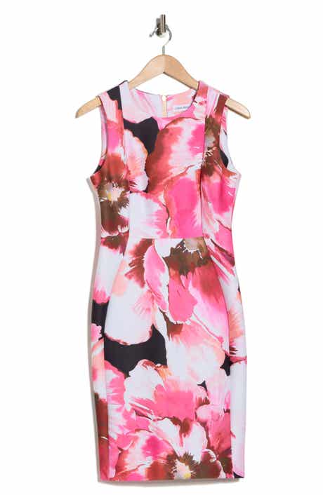 Calvin Klein Printed Sheath Dress