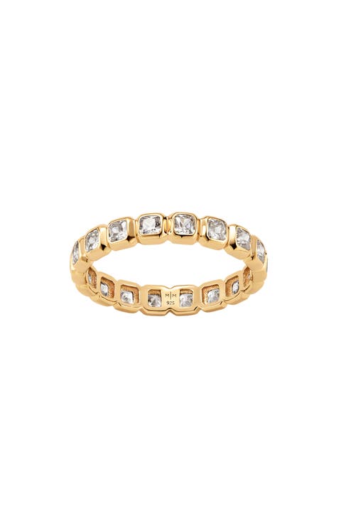 Cubic Zirconia Eternity Birthstone Ring