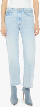 MOTHER The Ditcher Zip Flood Straight Leg Jeans