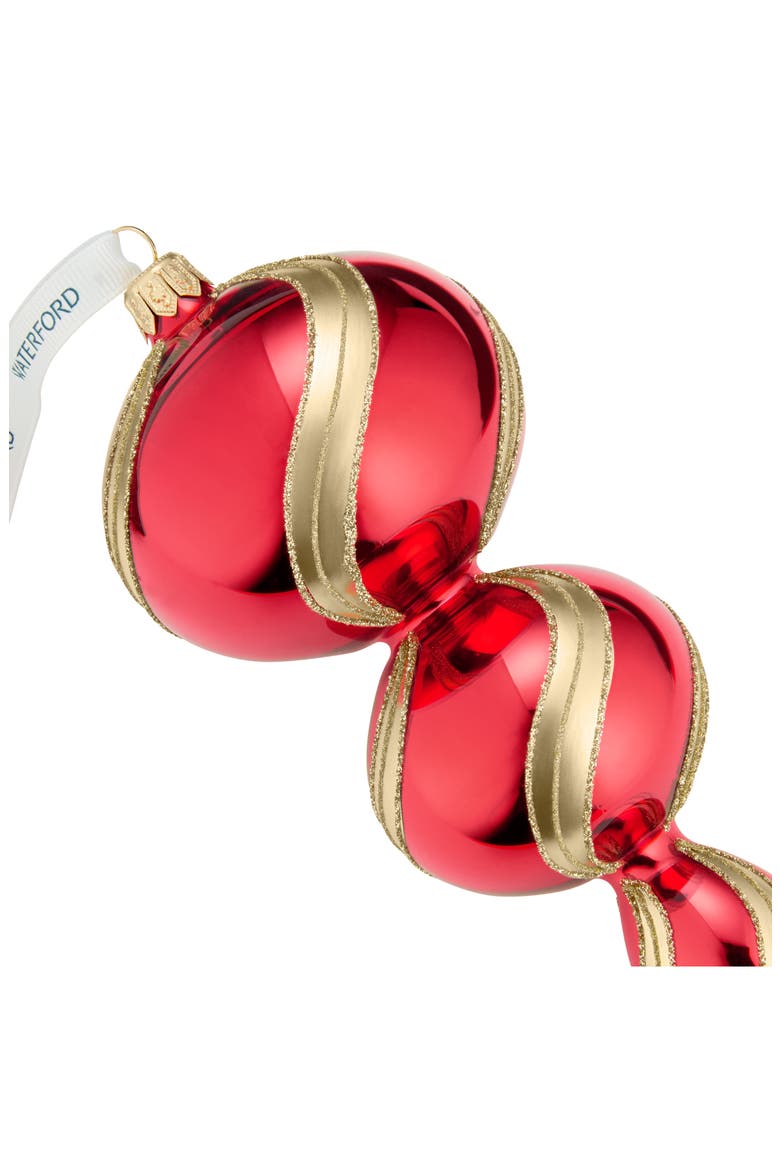 Holiday Heirlooms Triple Spire Glass Ornament, Alternate, color, MULTI RED