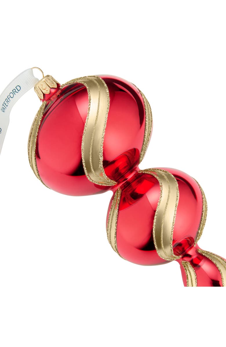 Waterford Holiday Heirlooms Triple Spire Glass Ornament, Alternate, color, Multi Red