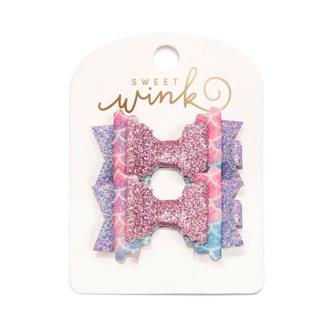 Sparkling Mermaid Bow Clip Set (Toddler & Little Kid)