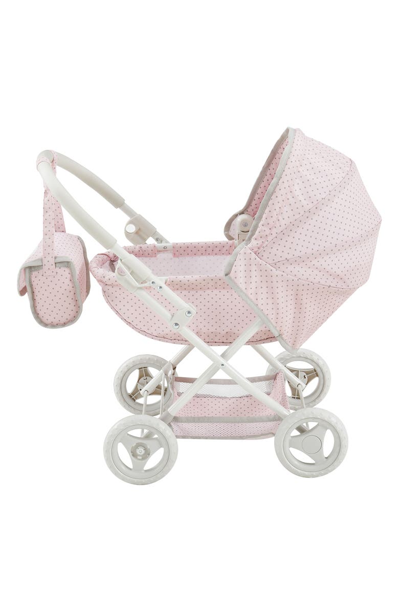 Teamson Kids Olivia's Little World Polka Dot Princess Convertible Baby Doll Stroller, Alternate, color, Multi Color