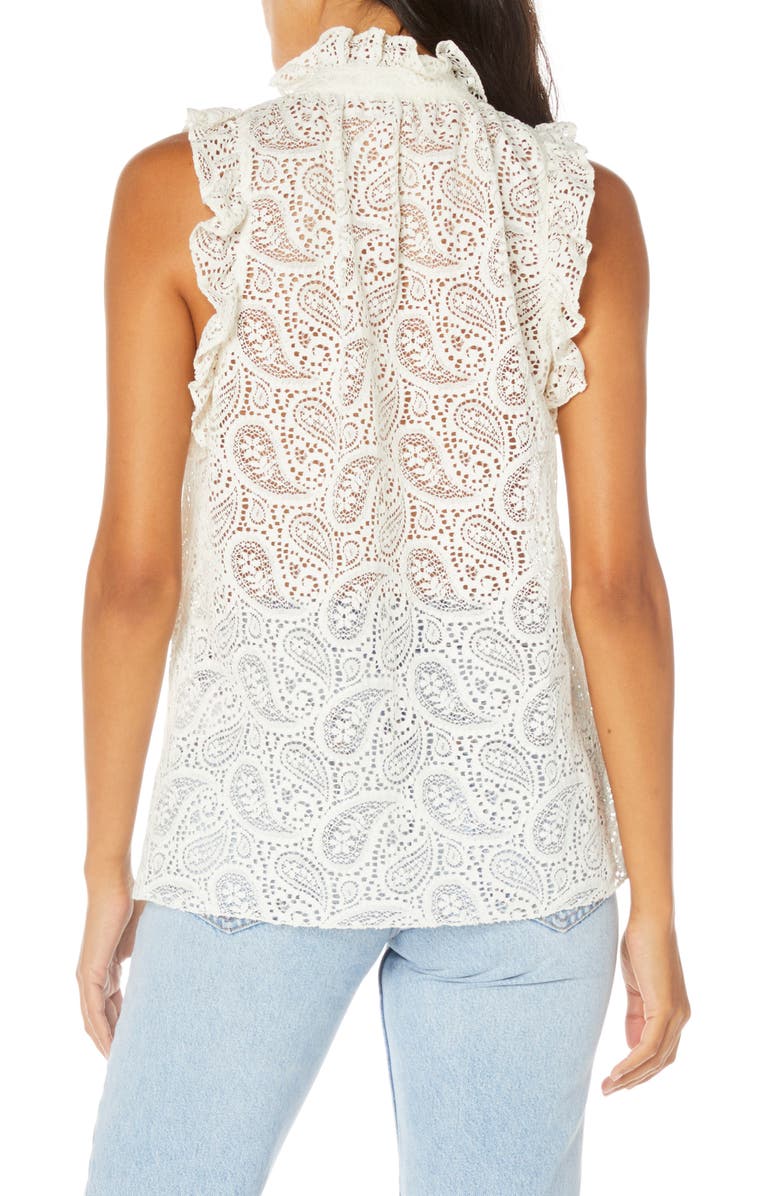 Robert Graham Daniella Sleeveless Lace Top, Alternate, color,
