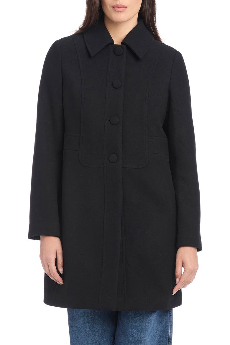 Kate Spade Bib Detail Wool Blend Coat (Women) | Nordstrom