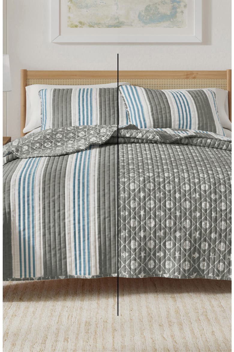 Stripe Coastal Quilt & Sham Set, Alternate, color, COASTAL STRIPE
