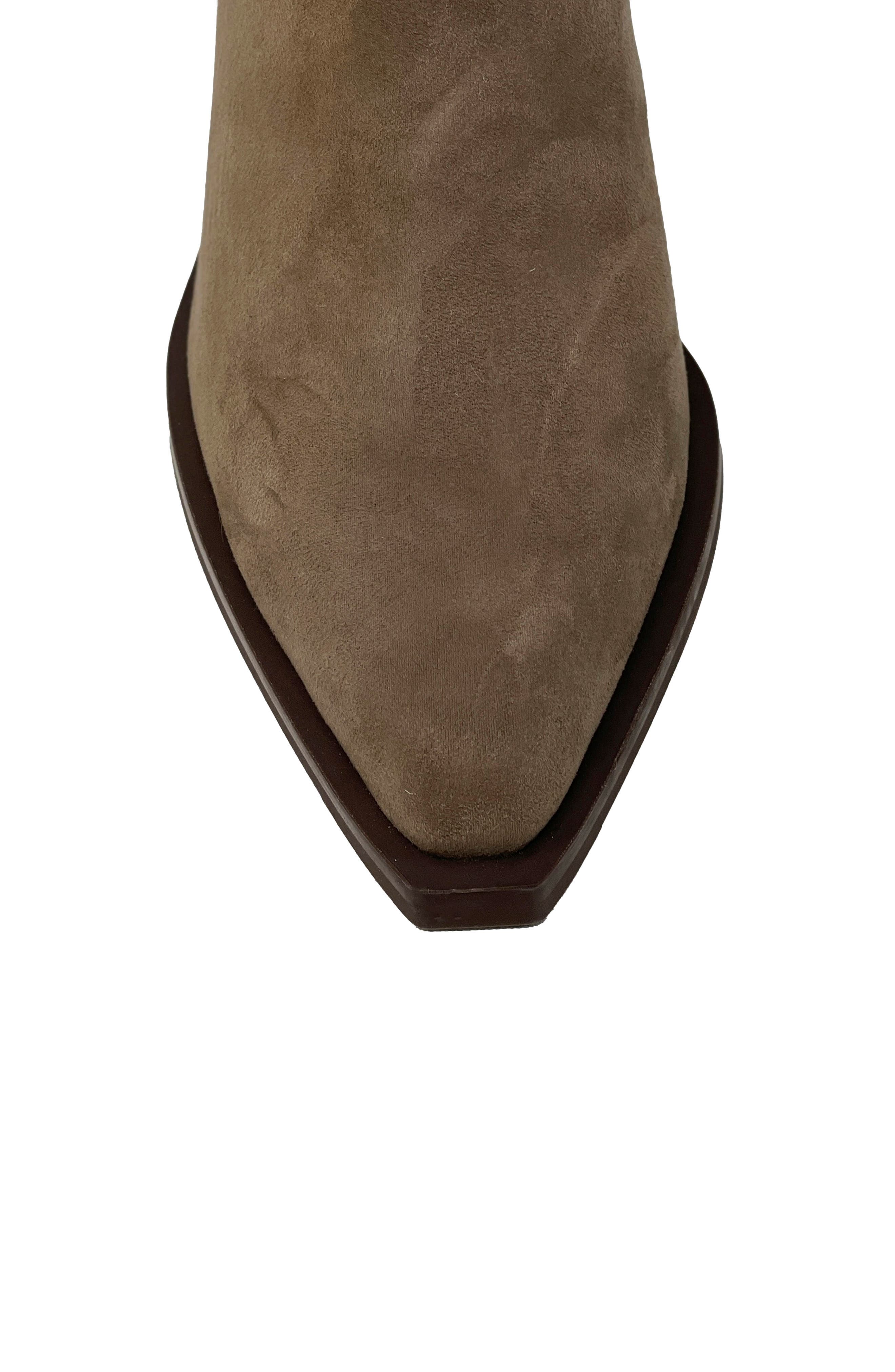 Venice Block Heel Bootie, Alternate, color, TAUPE SUEDE