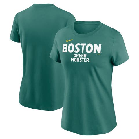 Women's Nike  Green Boston Red Sox 2025 City Connect Wordmark T-Shirt