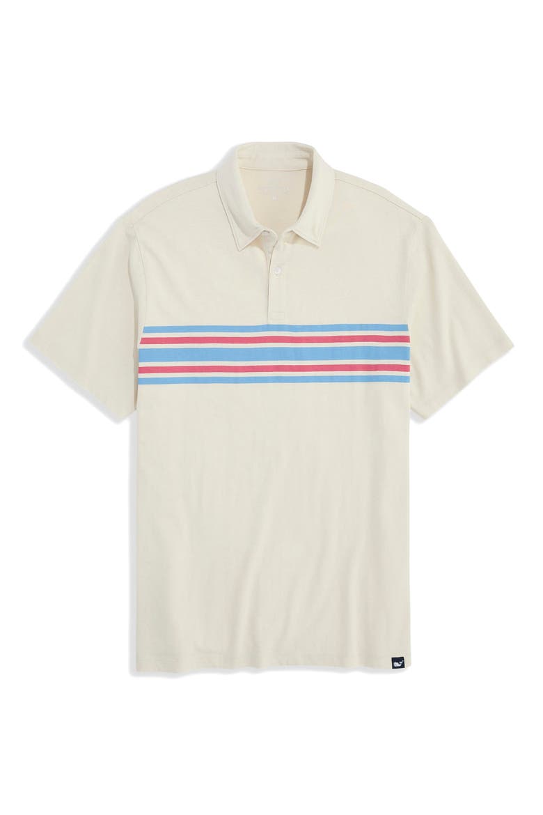 Surf Chest Stripe Polo, Main, color, STONE