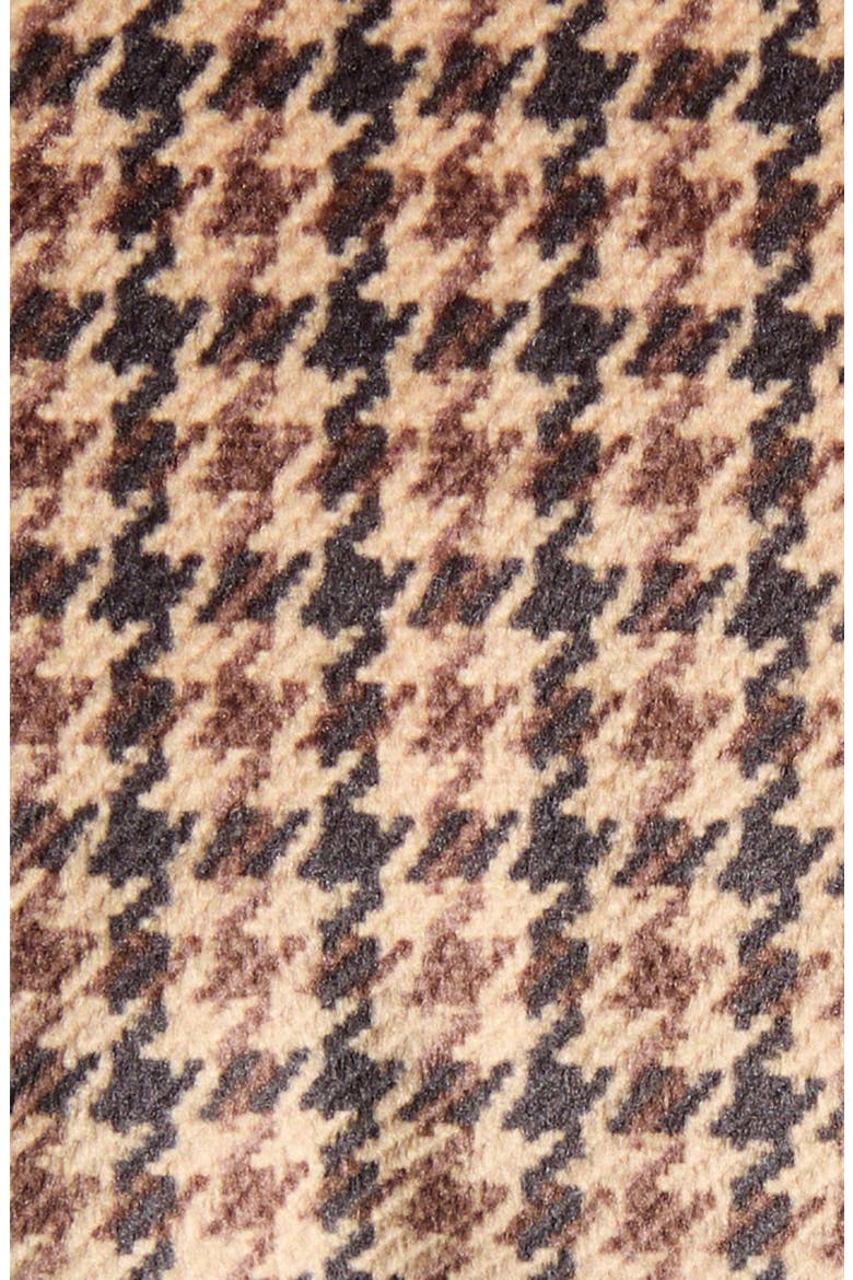 Quierzy Houndstooth Print Down Jacket, Alternate, color, BROWN CHECK