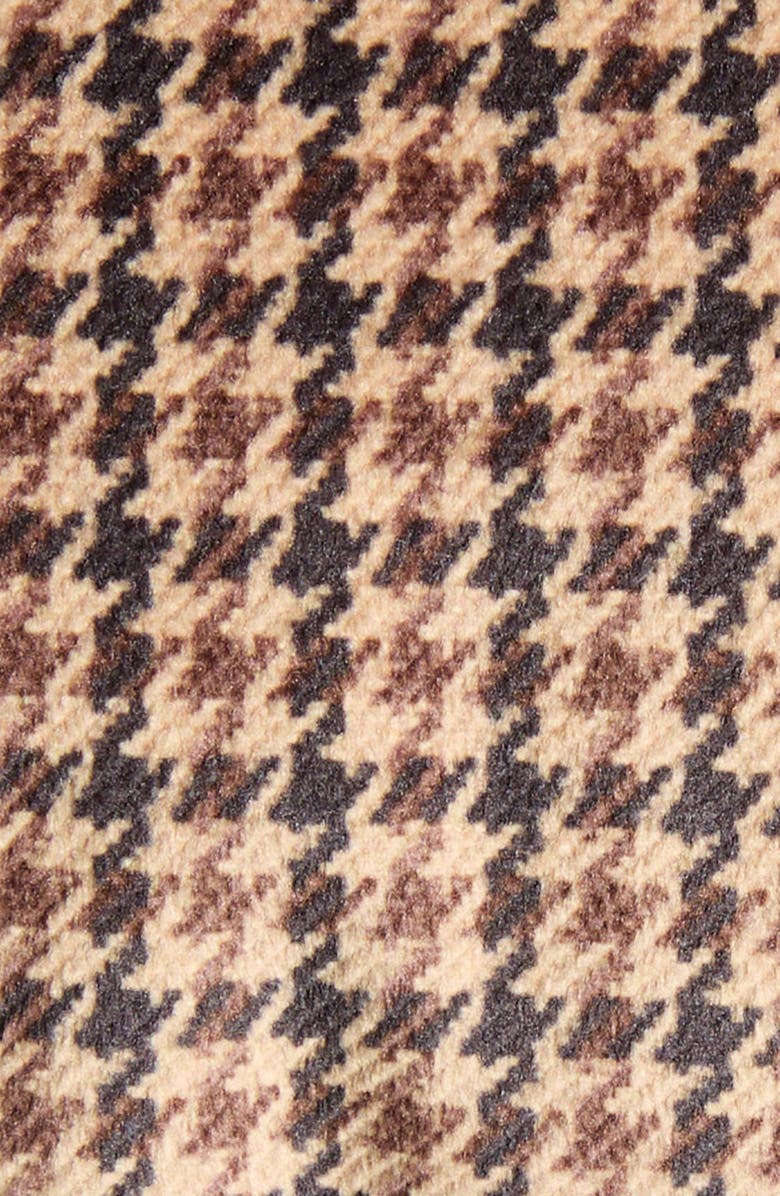 Moncler Quierzy Houndstooth Print Down Jacket, Alternate, color, Brown Check