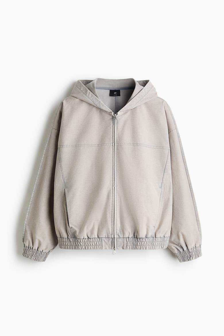Hooded Jacket, Alternate, color, Light gray