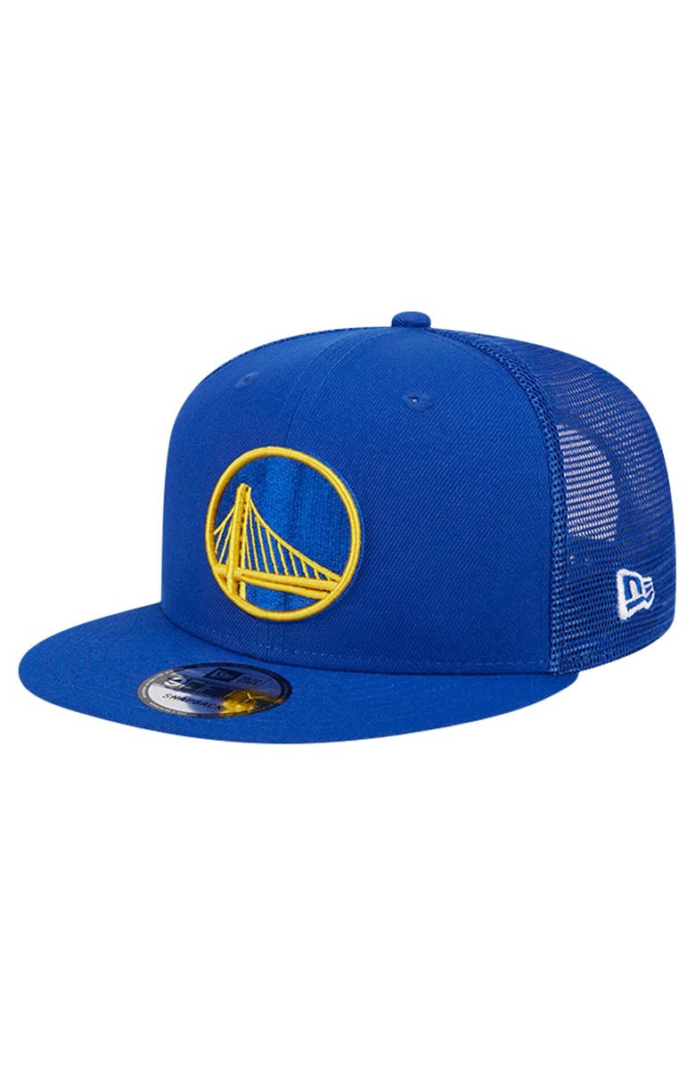 New Era Men's New Era Royal Golden State Warriors Evergreen Meshback 9FIFTY Snapback Hat, Main, color, Royal