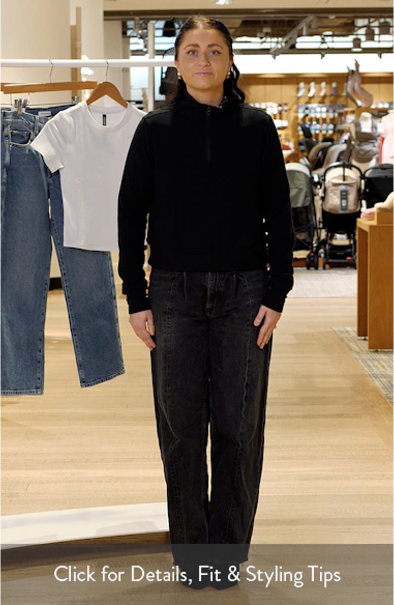 Willow West Crop Half-Zip Sweatshirt, sales video thumbnail