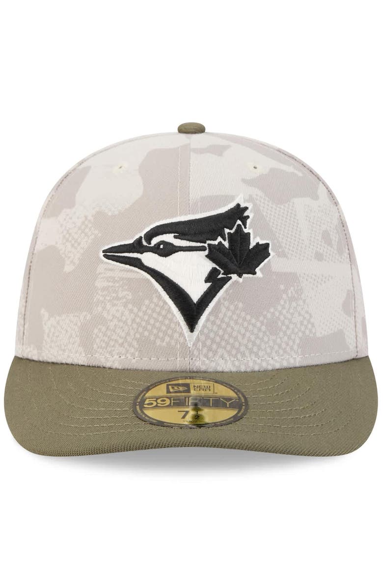 New Era Men's New Era Light Beige/Olive Toronto Blue Jays 2025 Armed Forces Day 59FIFTY Fitted Hat, Alternate, color, Light Beige