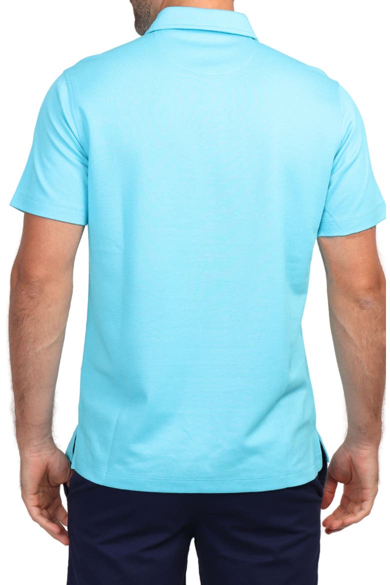 Solid Modal Blend Polo, Alternate, color, AQUA