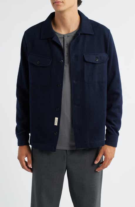 MERZ B SCHWANEN Organic Cotton Flannel Button-Up Shirt Jacket