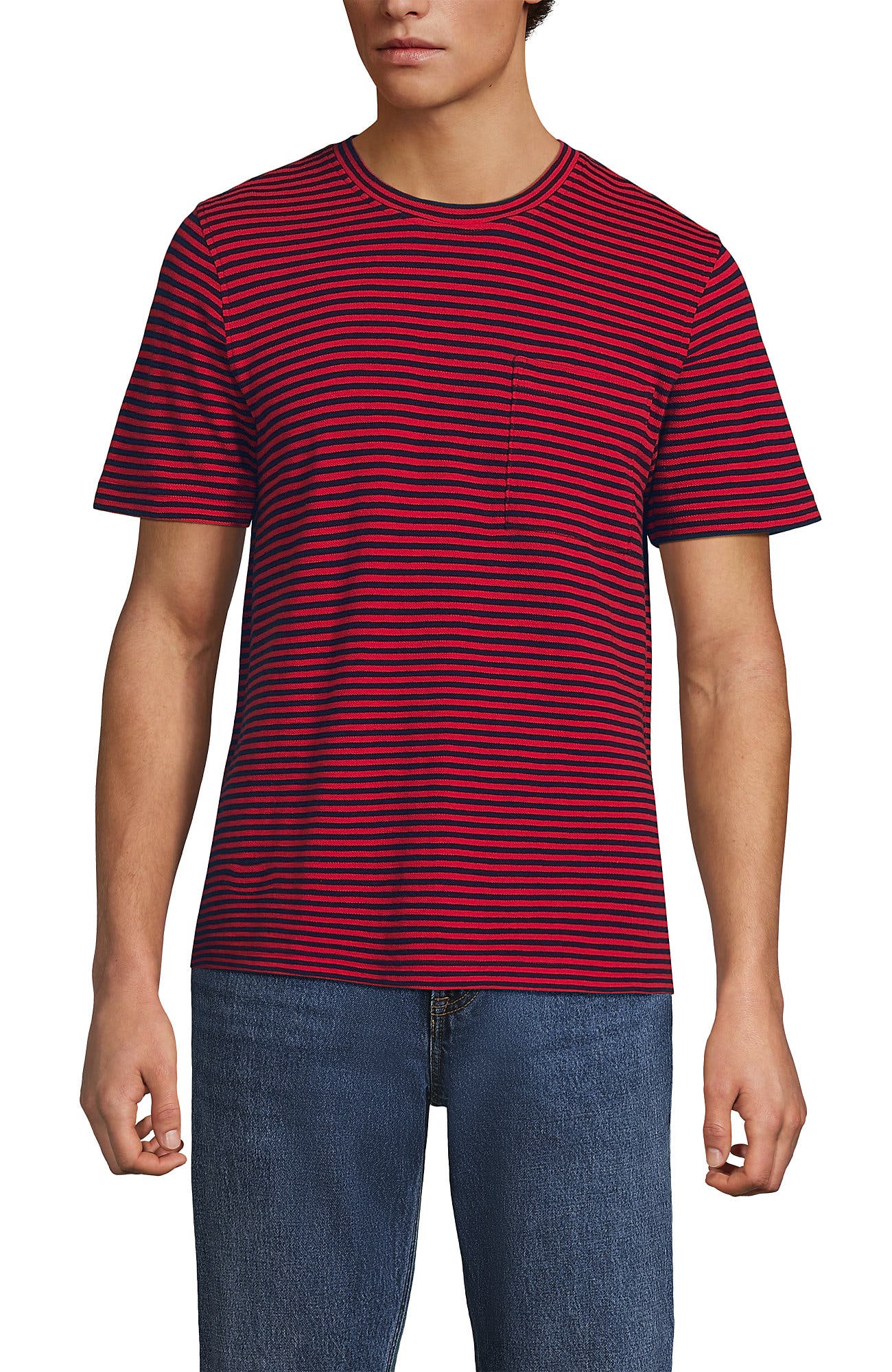 selected Red/Radiant Navy Stripe