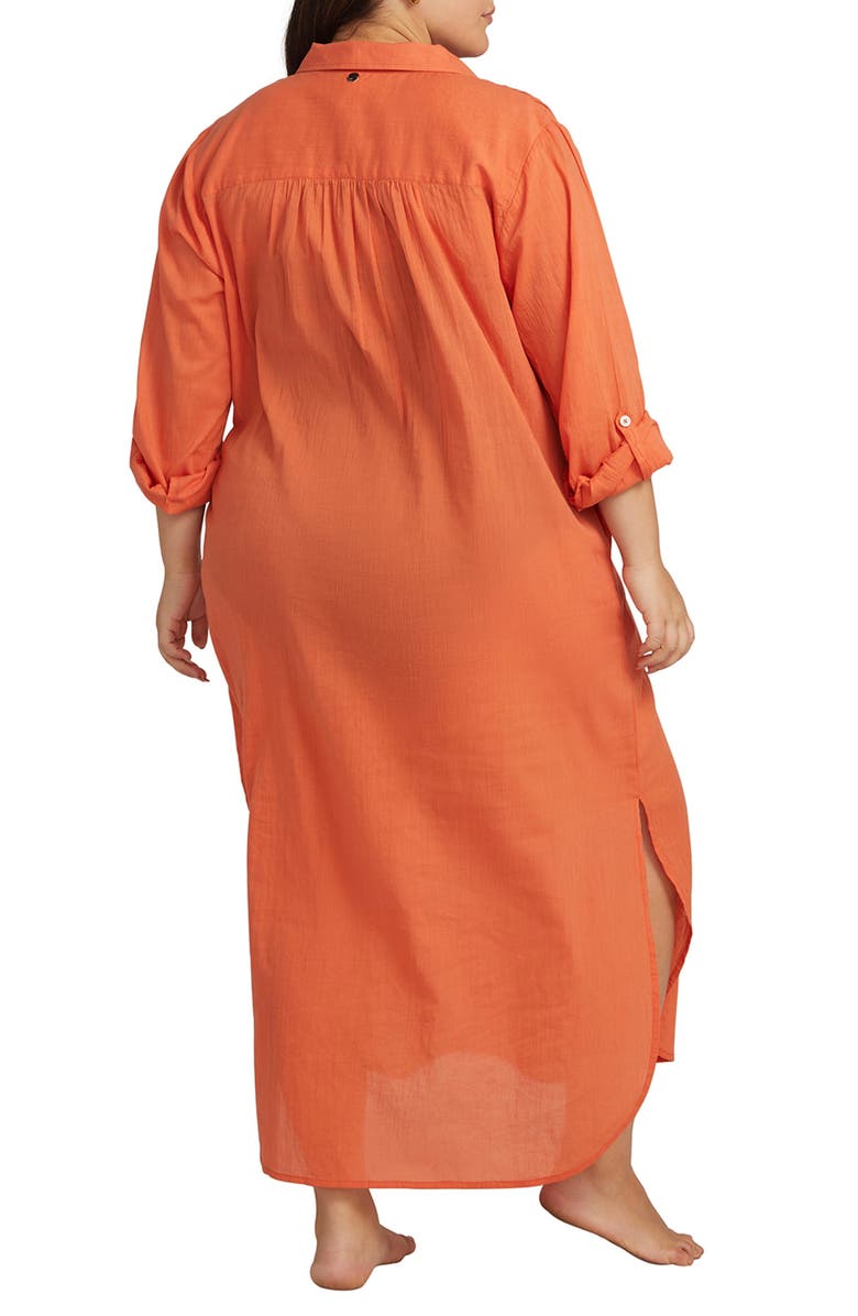 Artesands Monteverdi Long Sleeve Cotton Cover-Up Dress, Alternate, color, 
