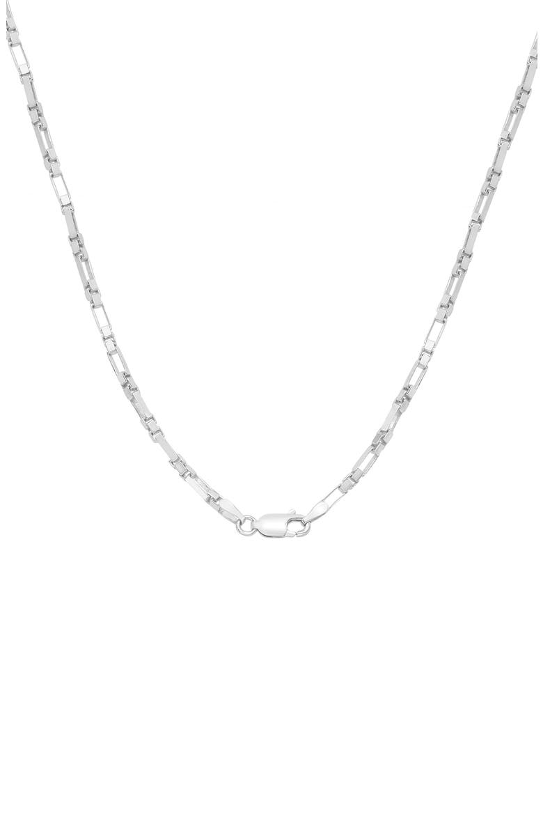 Men's Sterling Silver Chain Necklace, Alternate, color, SILVER