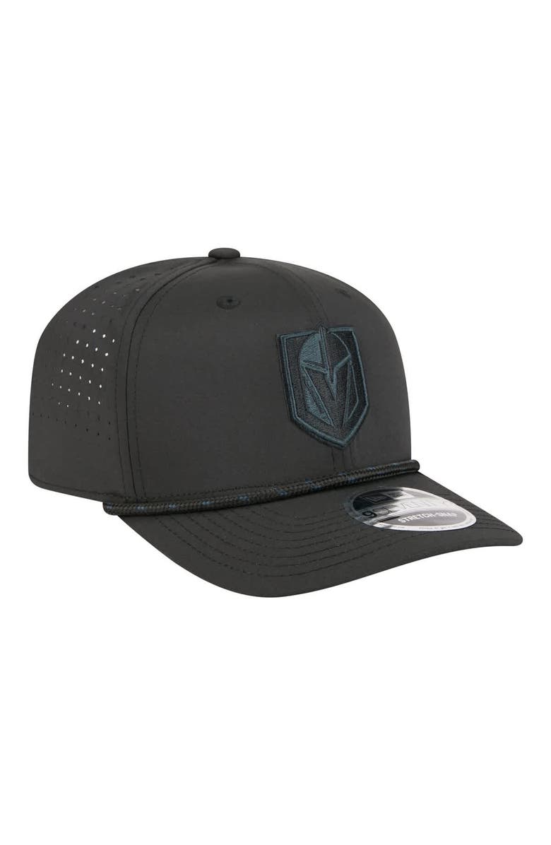 New Era Men's New Era  Black Vegas Golden Knights Sport Vented 9SEVENTY Rope Adjustable Hat, Alternate, color, Black