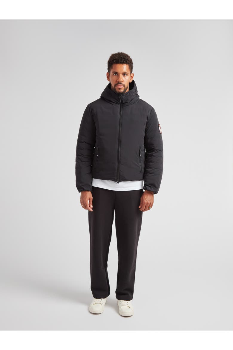 Cosmos Long Sleeve Hooded Jacket, Alternate, color, BLACK