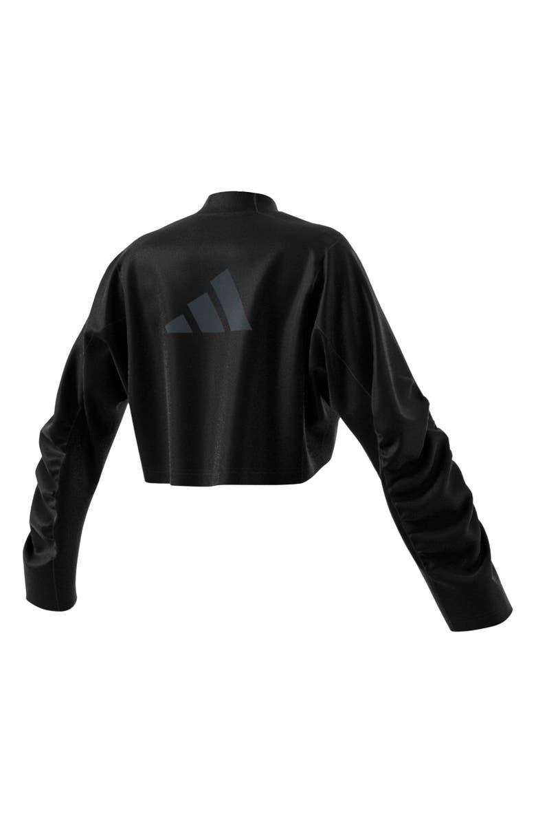 adidas Yoga Crop Crewneck Sweatshirt, Alternate, color,